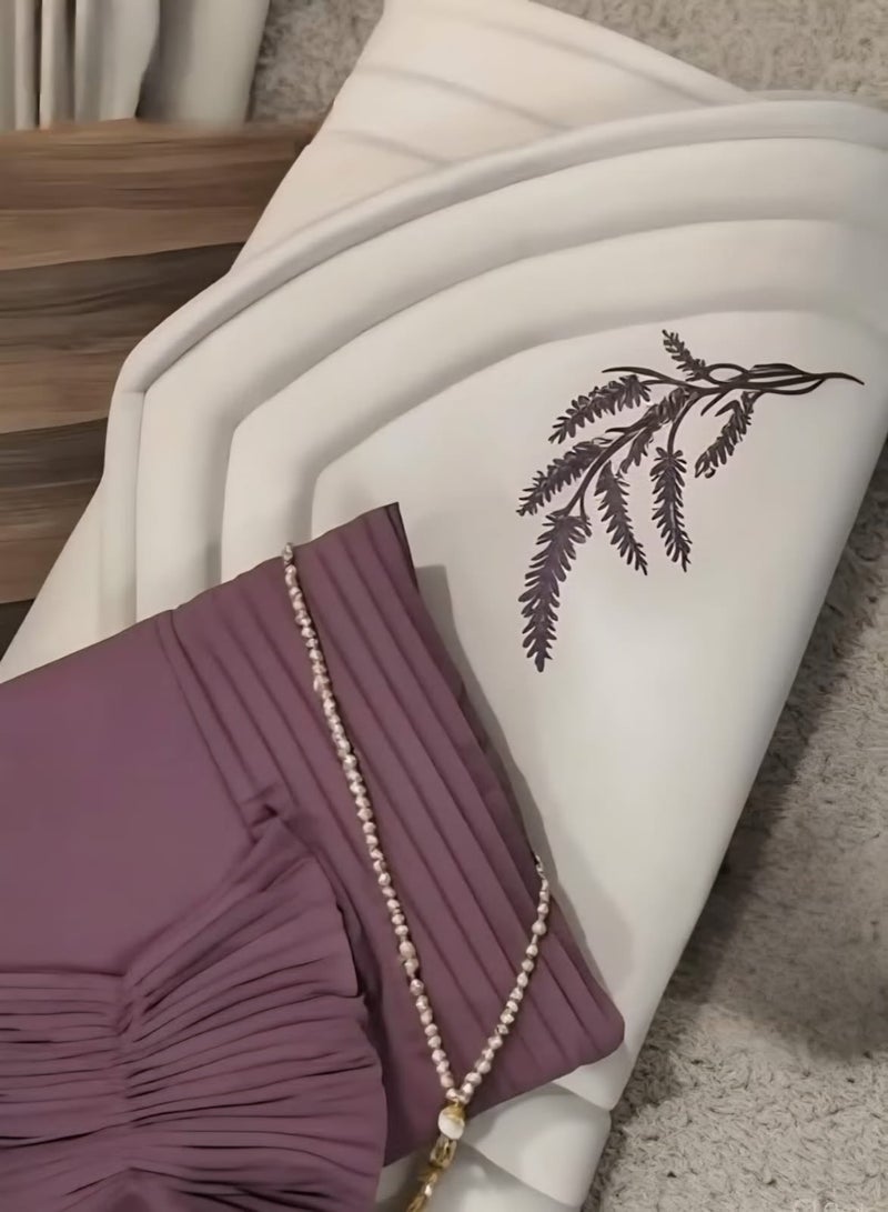 Gerenic Carpet set with a sheet of prayer for women - purple - Image 3